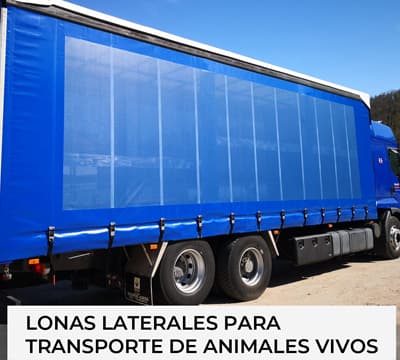 Lonas laterales para el transporte de animales vivos