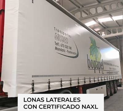 Lonas laterales con certificado NAXL